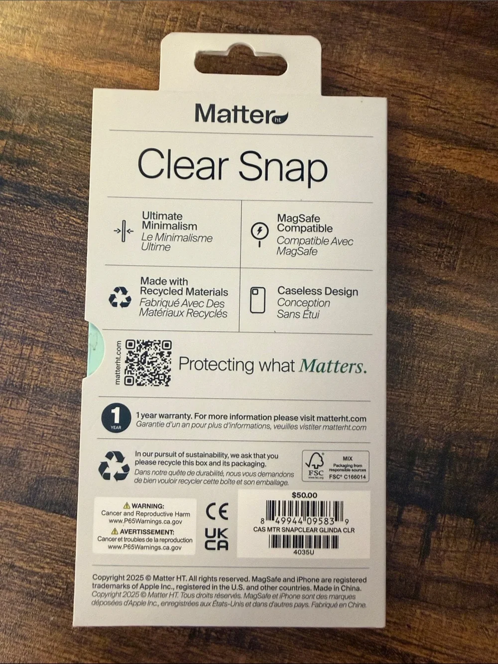 Clear Snap Ice MagSafe Case for iPhone 6.3